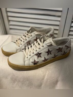 Saint Laurent White Star Court Classic SL/06 California Sneakers - Size 40